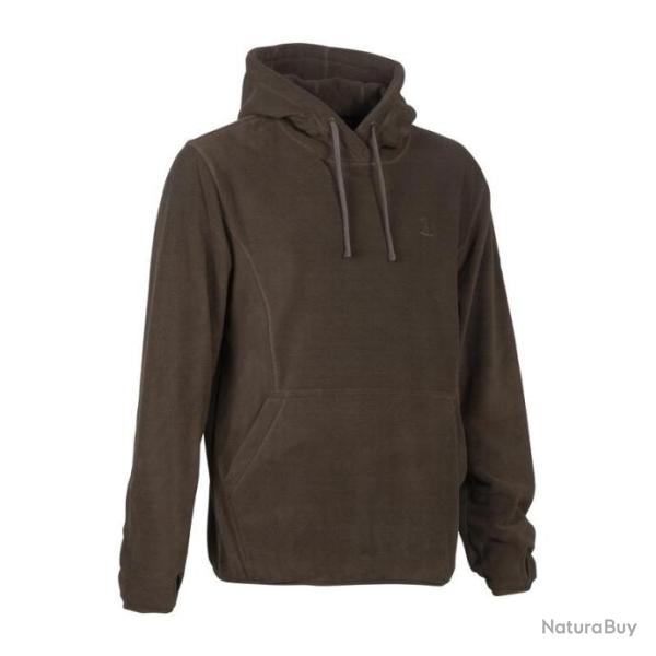 Sweat Polaire � Capuche Percussion - Marron - TAILLE L