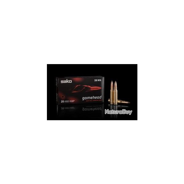 Munitions SAKO cal.222 Rem. gamehead sp 3,56g 55gr par 20