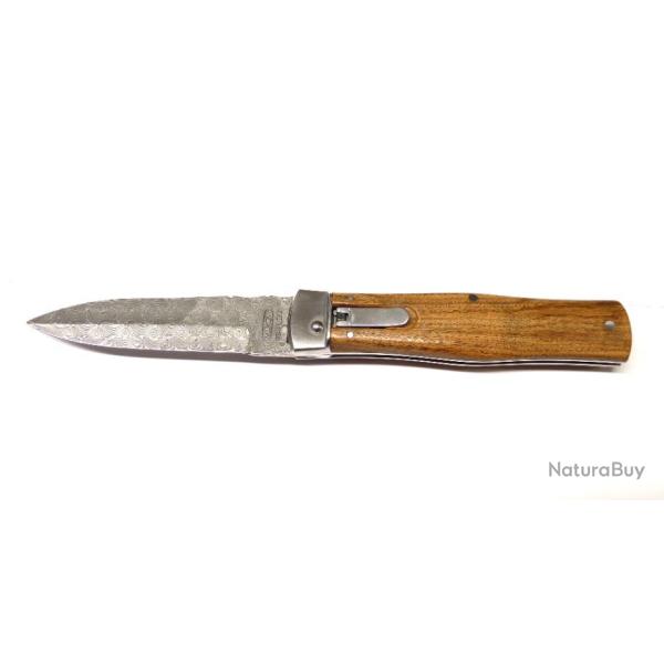 COUTEAU MIKOV PREDATOR LAME DAMAS AVEC MANCHE EN BOIS DE PALISSANDRE