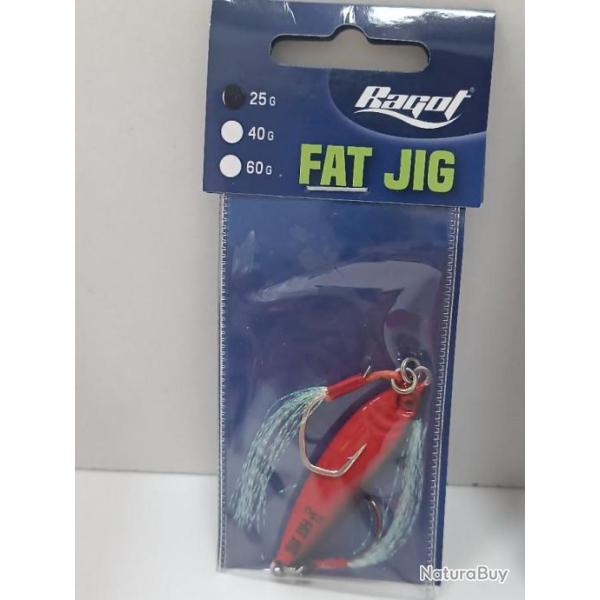 !! RAGOT FAT JIG  Red Black 25g !!