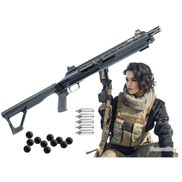 PACK FUSIL HDX 68 T4E CAL 68 - 16J avec 50 billes et 5 cartouches Co