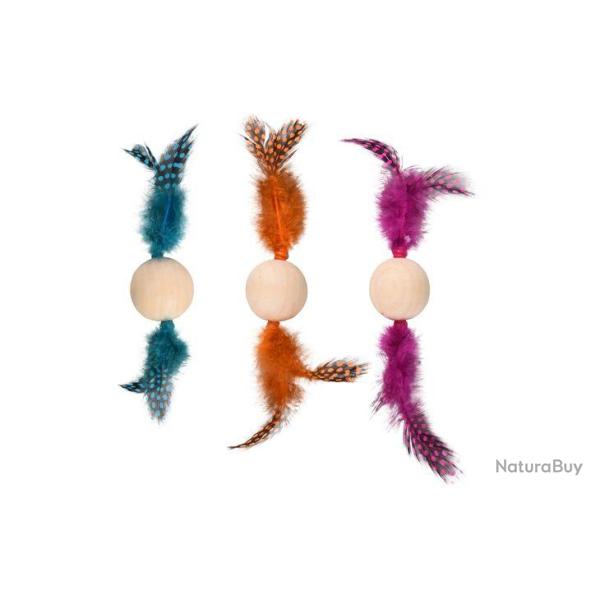 JOUET CHAT KIRK BALLE BOIS L UNITE