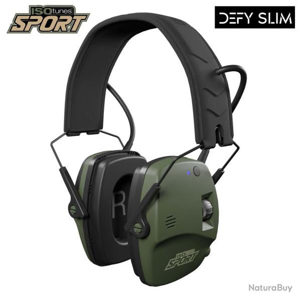 ISOTUNES SPORT CASQUE de protection auditive ELECTRONIQUE DEFY SLIM BLUETOOTH