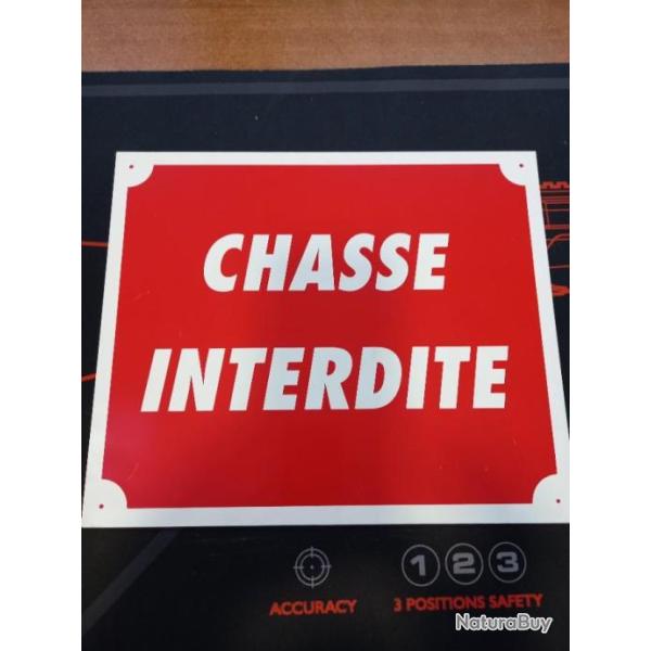 Panneau chasse interdite