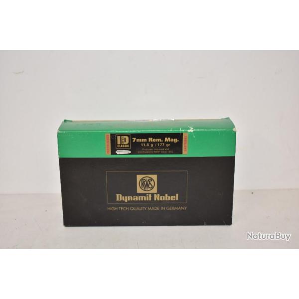 Desto 25!1 boite de Balles RWS ID Classic Calibre 7mm Rem. Mag.