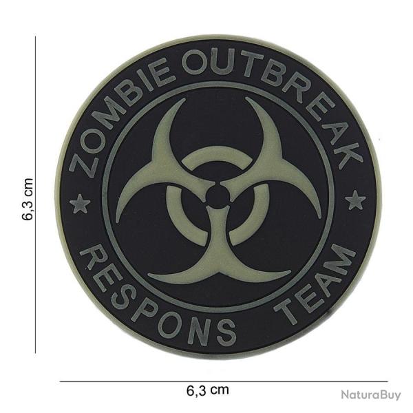 Patch 3D PVC Zombie outbreak n�1
