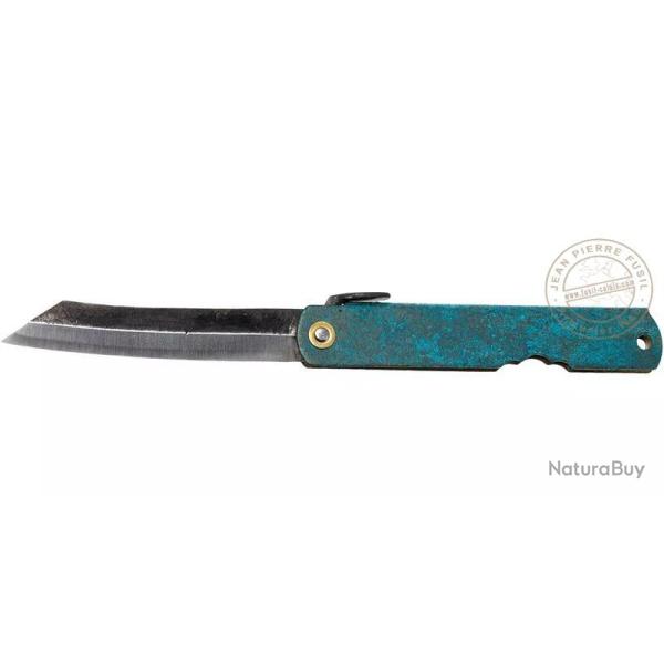 Couteau HIGONOKAMI - HIGO TS - Lame Blue Steel Bleu