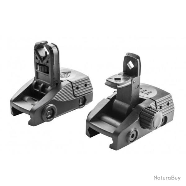 CAA - Set de viseurs Picatinny Flip Up Polymer