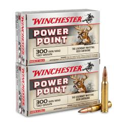2 boites Winchester 300wm Power Point 180 gr 