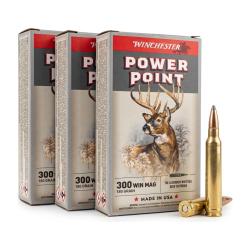 Pack 3 boites Winchester 300wm Power Point 180 gr 