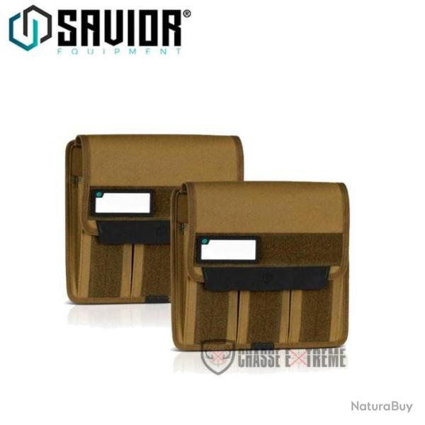 Pochette SAVIOR pour Chargeurs de Carabine Tan (3 Chargeurs, 2 Pi�ces)