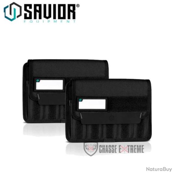 Pochette SAVIOR Buddy Pistol Mag Pouch (5 Chargeurs, 2 Pi�ces) Noir