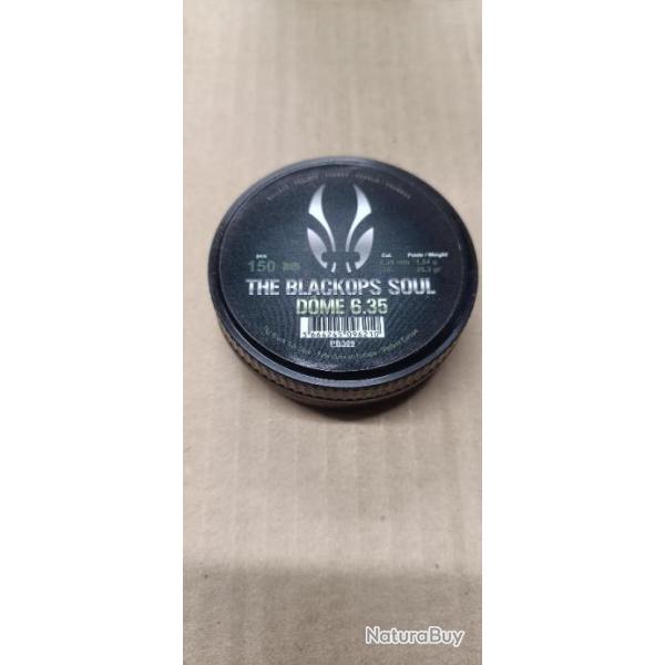 PLOMBS BLACKOPS SOUL 6.35mm dome x150 PB309