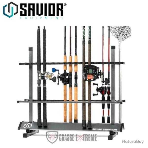 R�telier Canne � P�che SAVIOR 24 Pi�ces Gris