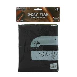 Drapeau D-Day "Op&eacute;ration Overlord" et drapeaux alli&eacute;s 1m x 1m50