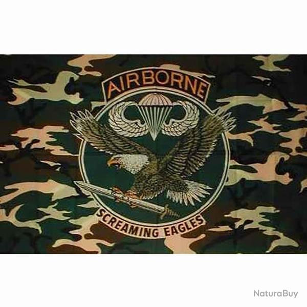 Drapeau Airborne camo 1m x 1m50