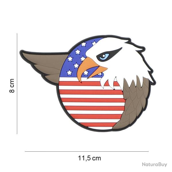 Patch 3D PVC Stars & Stripes adelaar