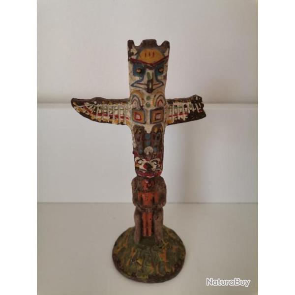Totem Indien Western Elastolin Vintage