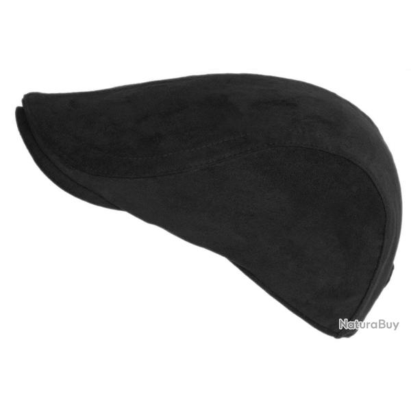 Casquette Cuir Noir Daim Suedine Classe Reglable Kilro Taille unique Noir