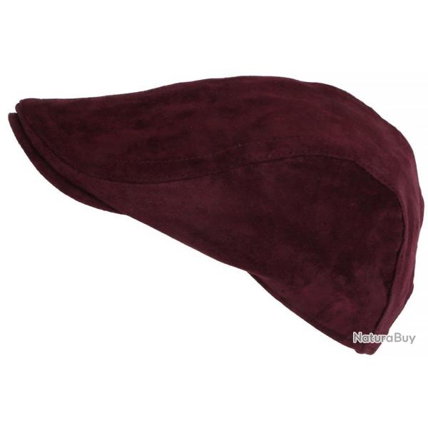 Casquette Cuir Rouge Bordeaux Daim Suedine Classe Reglable Kilro Taille unique Rouge
