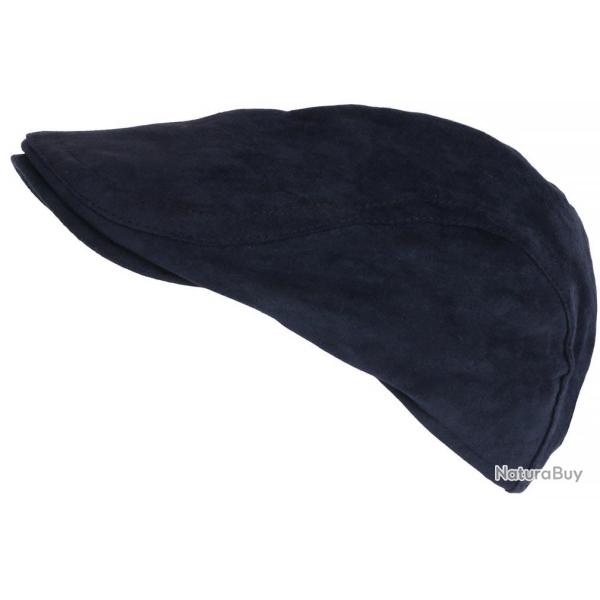 Casquette Cuir Bleu Marine Daim Suedine Classe Reglable Kilro Taille unique Bleu