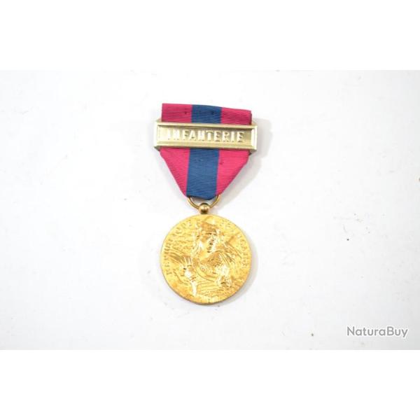 Medaille Fran�aise D�fense Nationale OR barrette Infanterie