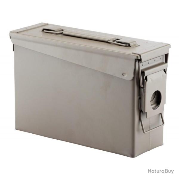 CAISSE MUNITION METAL CAL.30 27X13X18 CM BEIGE