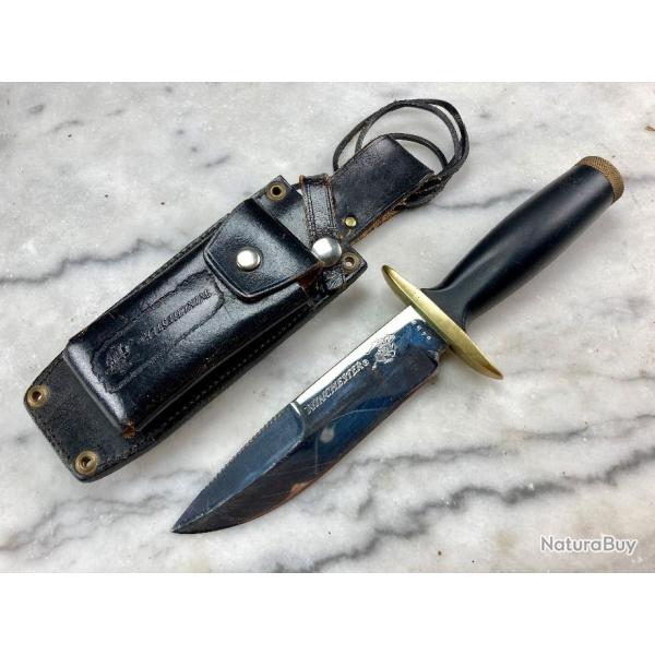 ANCIEN COUTEAU POIGNARD SURVIE "WINCHESTER" CARL SCHLIEPER DESIGN NO BUCK PUMA COLDSTEEL