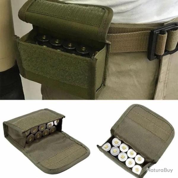 Sacoche � munitions ,pochette � balles calibre 12 & magnum 10 emplacement vert  PROMO!