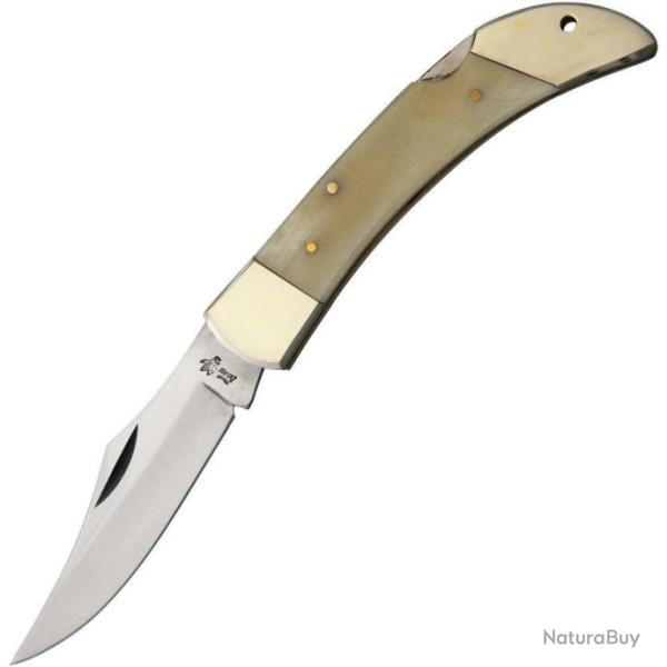 F14127SB Couteau Frost Cutlery Lockback Bone Manche Os Lame Acier Inox