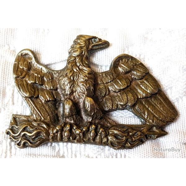 Motif � l'Aigle Imp�riale en laiton fondu et cisel�.
