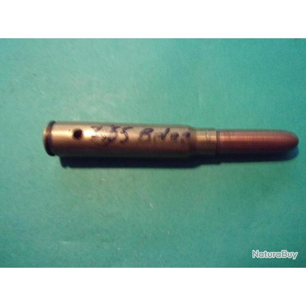1 Munition 7,65 Belge, �tui laiton, balle blind�e, neutralis�e