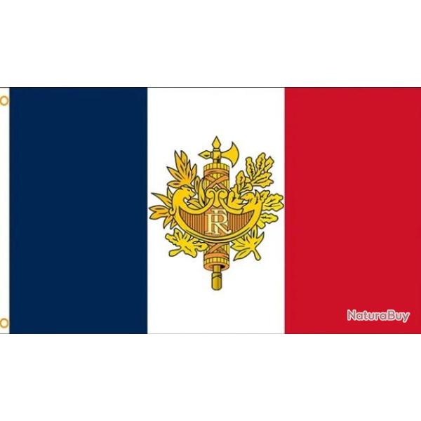 Drapeau Armoieries R�publique Fran�aise/90X60CM