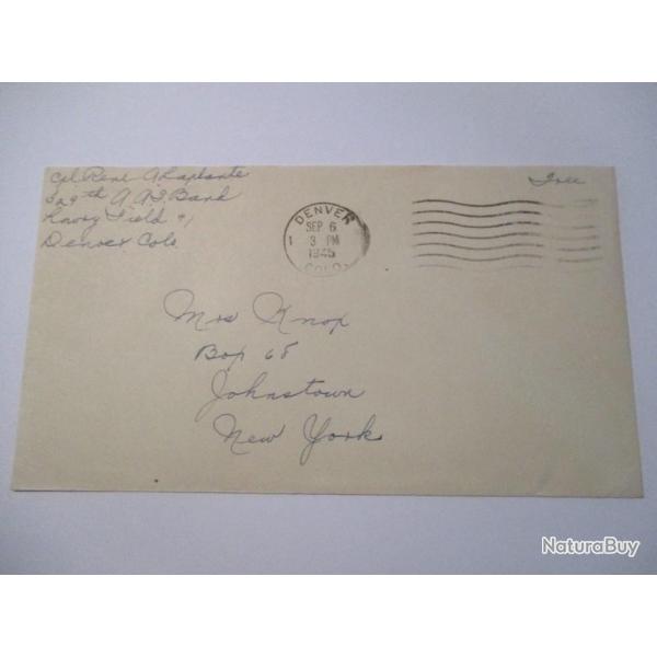 Enveloppe Seconde Guerre mondiale (F)