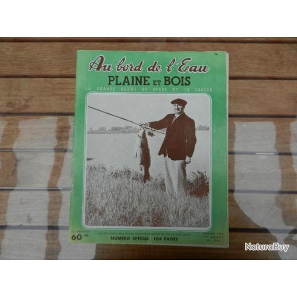 Livre ancien  revue au bord de l'eau (Plaine et bois) 1952