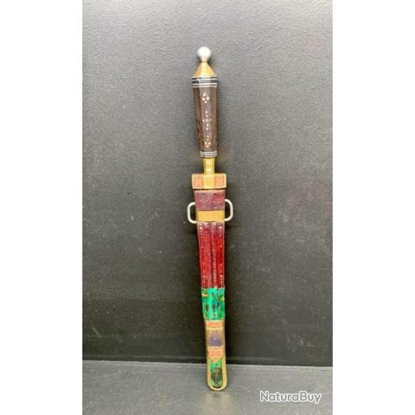 BELLE DAGUE AFRICAINE TOUAREG DES ANNEES 40, FINEMENT DECOREE, POUR COLLECTION