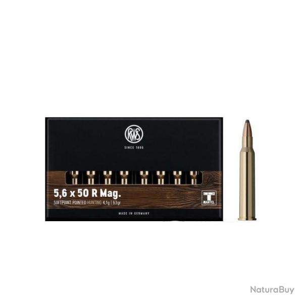 Cartouches RWS TMS - Cal. 5.6x50 R - 4.1 g / Par 1