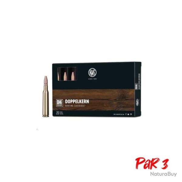 Cartouches RWS DK - Cal. 6.5x57 - 9.1 g / Par 3
