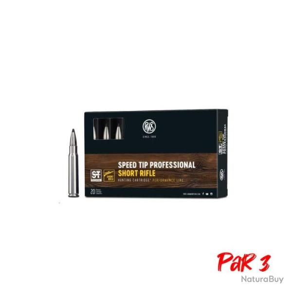 Cartouches RWS S-TIP Pro SRF - Cal. 8x57 JS - 11.7 g / Par 3