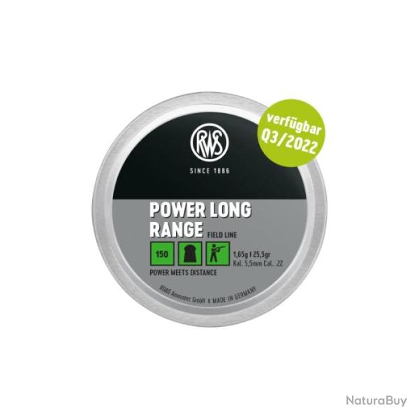 Plombs RWS Power Long Range - 5.5 mm