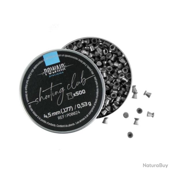 Plombs plats Colombi Shooting Club x500 - 4.5 mm