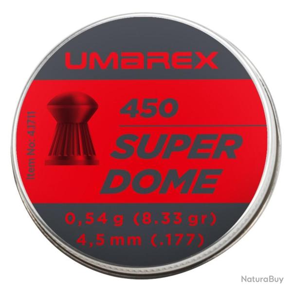 Plombs Umarex Superdome t�te ronde - 4,5 mm / 450