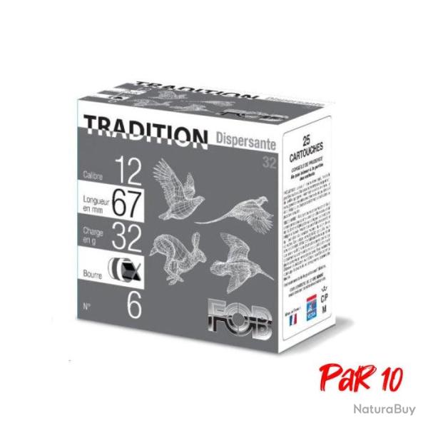 Cartouches de chasse FOB Dispersante 32 Cal.12 67 Par 10