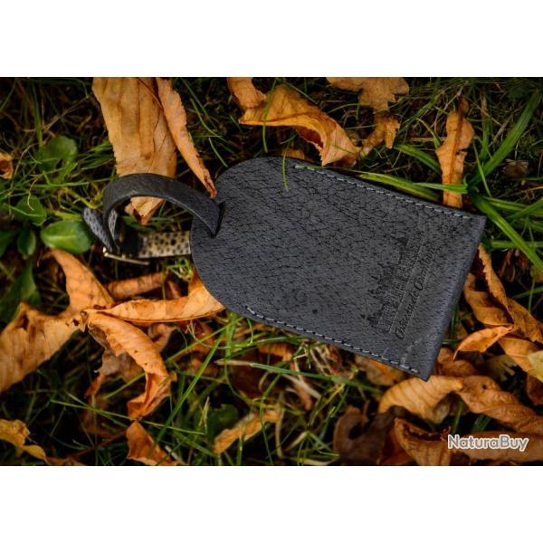 Porte-Etiquette en cuir de sanglier de Chambord ALEXANDRE MAREUIL