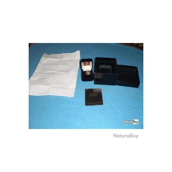 Chevali�re John WAYNE en ARGENT massif et bois p�trifi� ! Collection !!!