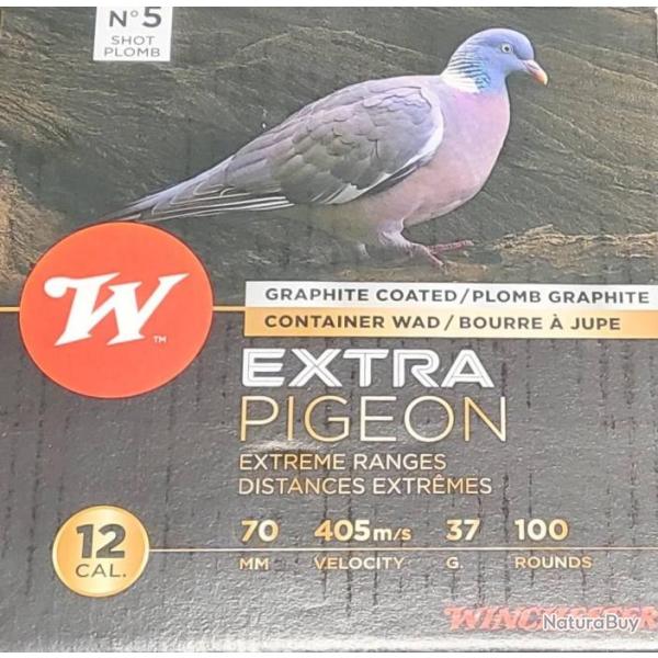 Cartouches Winchester Extra pigeon calibre 12 70 16mm 37g coffret de 100