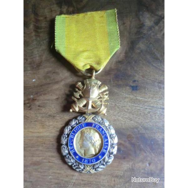 MEDAILLE VALEUR ET DISCIPLINE   REPUBLIQUE FRANCAISE  1870