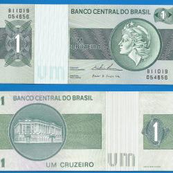 Bresil 1 Cruzeiro 1975 Sign 18 Billet Cruzeiros