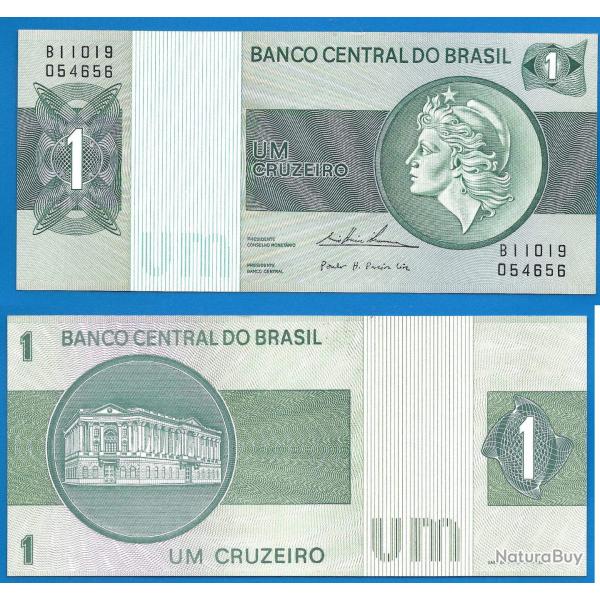 Bresil 1 Cruzeiro 1975 Sign 18 Billet Cruzeiros