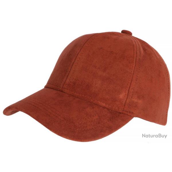 Casquette Daim Orange Rouille Classe Suedine Kalter Baseball Taille unique Orange